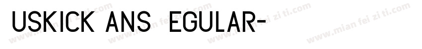 AuskickSans Regular字体转换